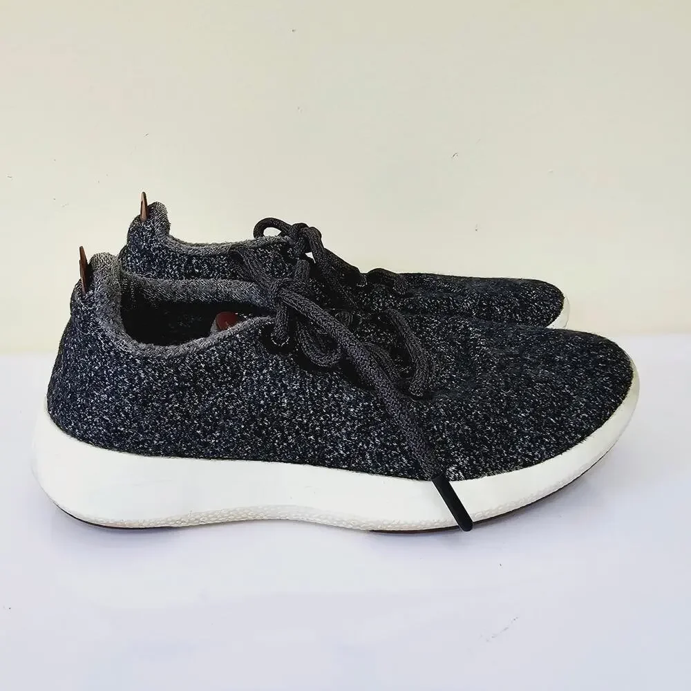 Allbirds Wool Runner Mizzle Sneakers Dark Grey Merino Wool Women's Size 7